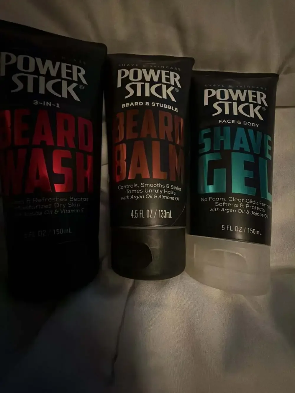 #343 Power Stick Shave and Skincare Beard Wash Beard Balm Shave Gel 3-Piece Set